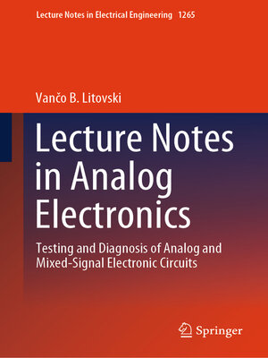 cover image of Lecture Notes in Analog Electronics